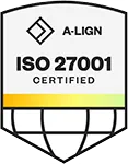 ISO 27001 certification badge