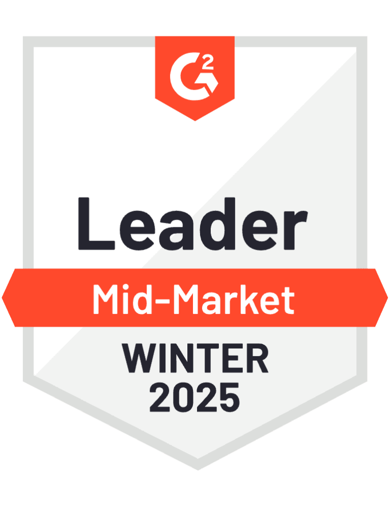 G2 mid-market leader - winter 2025