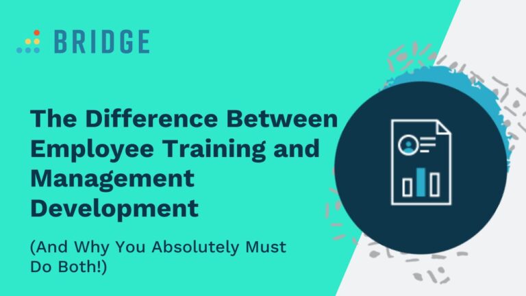 difference between employee training and management development