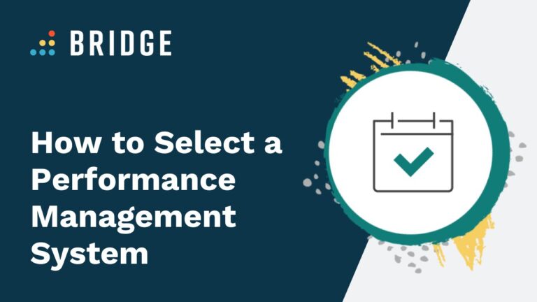 How to Select a Performance Management System - Blog Post Feature Image