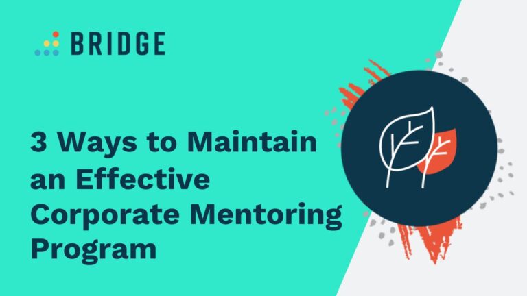 3 Ways to Maintain an Effective Corporate Mentoring Program - Blog Post Feature Image