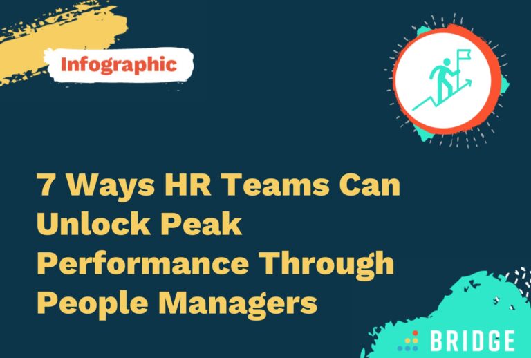 7 Ways HR Teams Can Unlock Peak Performance Through People Managers- Infographic feature image