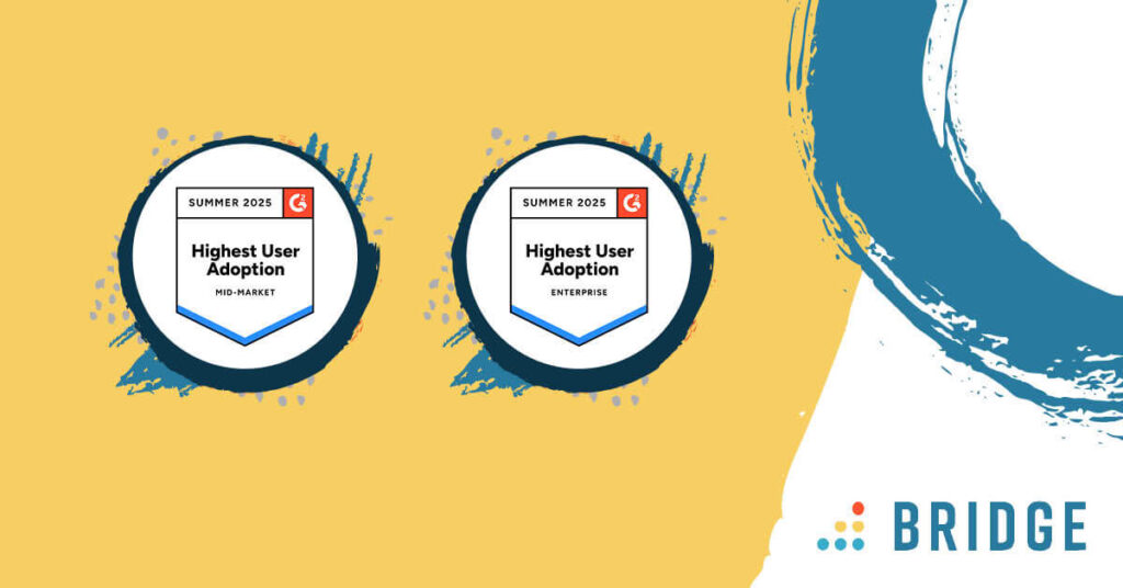 Bridge LMS High User Adoption and ROI Enterprise and Mid-Market Corporate LMS G2 Reports