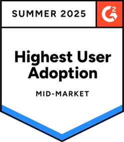 G2 award - highest user adoption