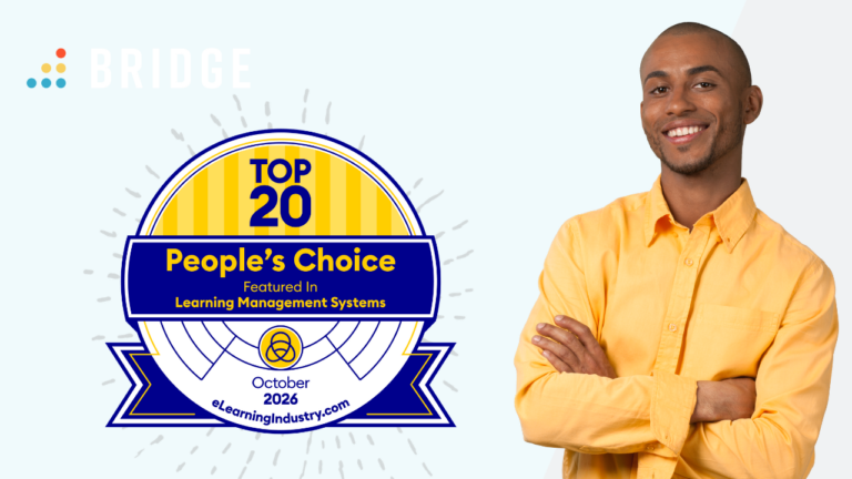Bridge wins eLearning Industry People's Choice Awards