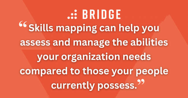 Skills mapping can help you assess and manage the abilities your organization needs compared to those your people currently possess.